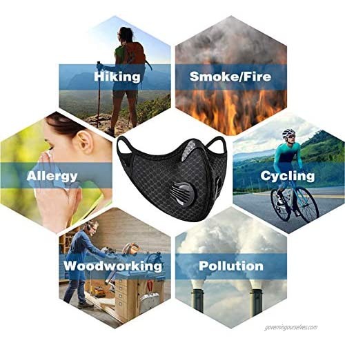 5 Pcs PM2.5 Filter Pad Replacement Pad Inner Pad Filter Five-Layer Activated Carbon Active Carbon Filters Dust Proof Anti Haze Replacement Filter Pads