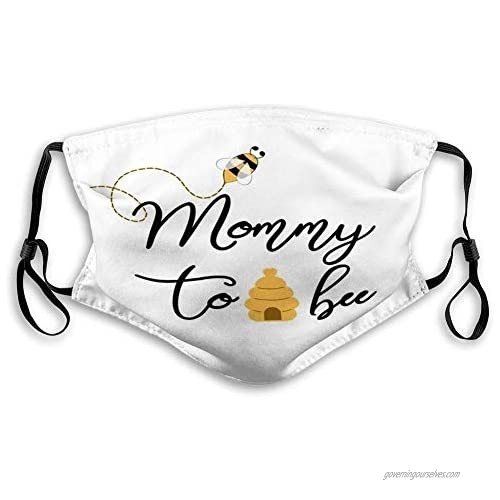 Baby Shower Mommy to Bee Cute Card Mothers Day Bees Face Mask Reusable Washable Masks Cloth for Men and Women