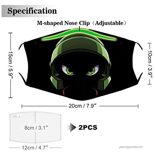 Face Mouth Cover 1 PCS Washable Reusable Adjustable face Balaclavas Marvin The Martian Mask