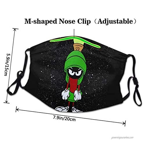 Marvin Martian face mask Breathable and dustproof face for Indoor Outdoor Home Office Travel