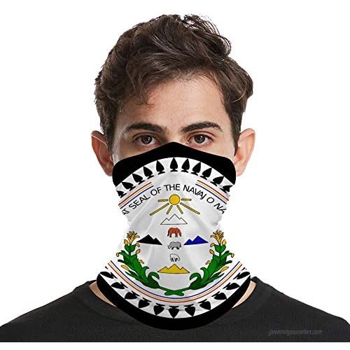 Navajo Nation Council Face Mask Bandana Cooling Neck Gaiter Summer Breathable UV Dust Protection Balaclava Face Cover for Outdoor Sports