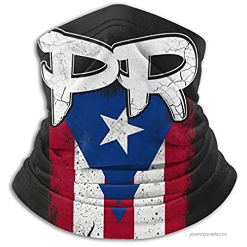Puerto Rico Pr Flag Face Mask Bandanas Balaclava Windproof for Dust Outdoors Festivals Sports