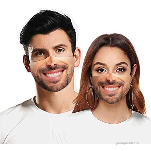 Tounuta Funny Expression Happy Mood Printed Themed Face Mask Reusable Cotton Mouth Masks Men Women Outdoors Cycling Camping Mask