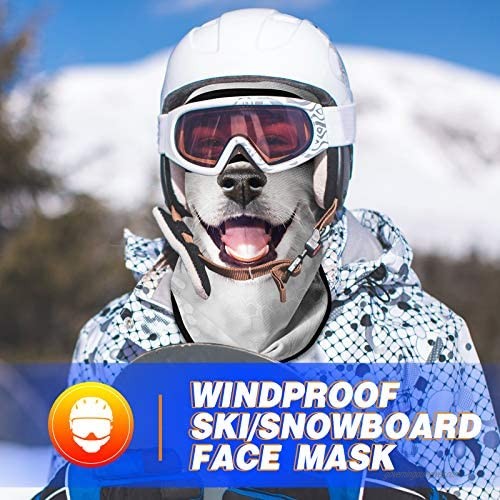 Venswell 3D Animal Balaclava Face Mask Ski Mask Dog Cat Wolf Shark Gorilla Funny Mask for Men Women Adult-Cycling/Motorcycle/Snowboarding/Halloween/Christmas