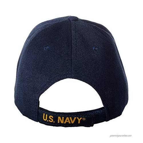 Artisan Owl Officially Licensed USS Enterprise CVN-65 Embroidered Navy Blue Baseball Cap