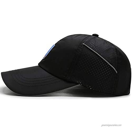 Clape Quick Dry Sports Cap Summer UV Protection Mesh Running Hat Lightweight Waterproof Breathable Reflective Sun Visor Hats
