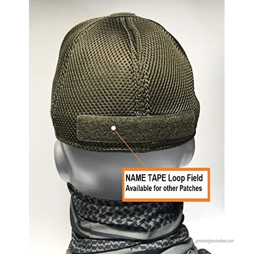 Condor Flex Mesh Cap (OD Green) Bundled with Armorbilt Flag & Warrior Patch Operator Hat (S/M)