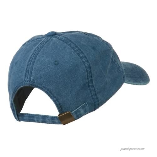 e4Hats.com Smile Face Embroidered Washed Cap