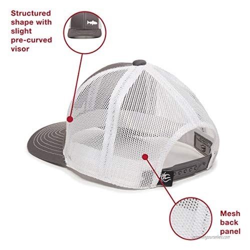 Fish Silhouettes Trucker Hat - Adjustable Baseball Cap w/Snapback Closure