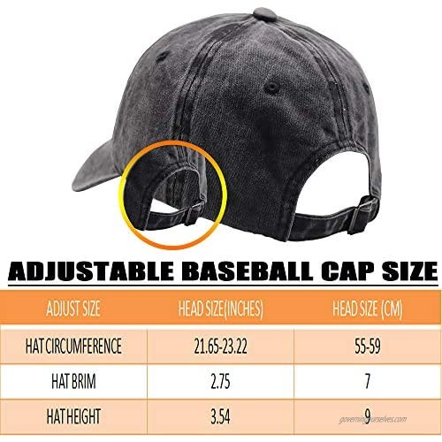 HHNLB Cat Mom & Dad Hat Funny Cats Lover Adjustable Washed Baseball Cap Gift for Couples Parents Black