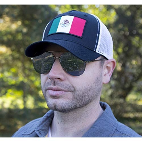International Tie Mexico Flag Snapback Trucker Baseball Hat