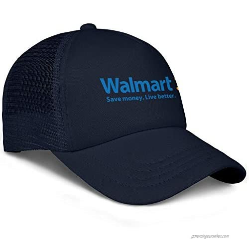 LHSPOSIFD Unisex Mens Baseball Hat Retro Adjustable Mesh Sports Walmart-Supermarket-Logo-Flat Caps