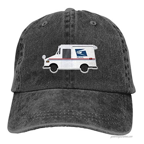 Men's Baseball Cap Mailman Mail Trucker Vintage Distressed Unconstructed Hat