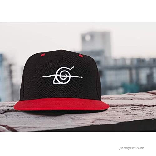 Naruto Akatsuki Hat Anime Hat Embroidered Red Cloud Baseball Cap Gifts for Naruto Fans