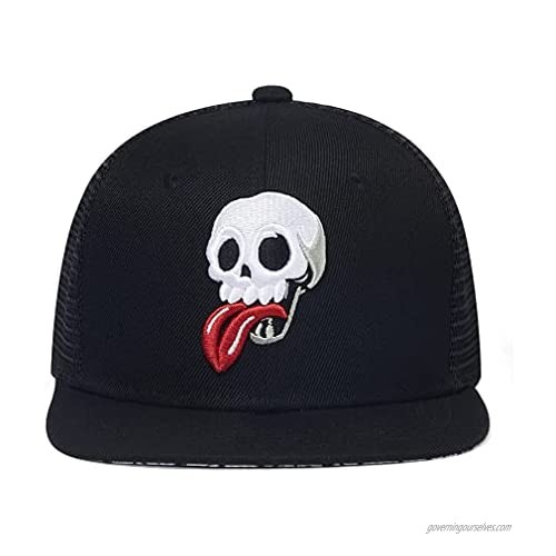 Quanhaigou Mesh Trucker Hats Outdoor Snapback Dad Hat Hip Hop Men Women Adjustable Baseball Caps