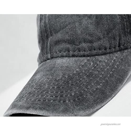 Unisex Thick Thighs Save Lives Vintage Jeans Adjustable Baseball Cap Cotton Denim Dad Hat