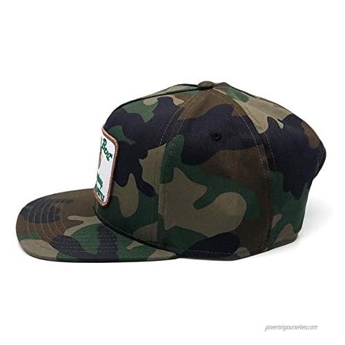 WHISKEY BENT HAT CO. Timber Camo Snapback Mesh Trucker Patch Cap