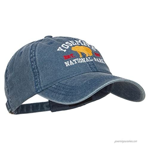 Yosemite National Park Embroidered Washed Cap