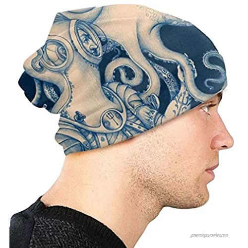 antcreptson Octopus Ocean Animal Winter Cold Weather Warm Caps Mens Womens Unisex Hats