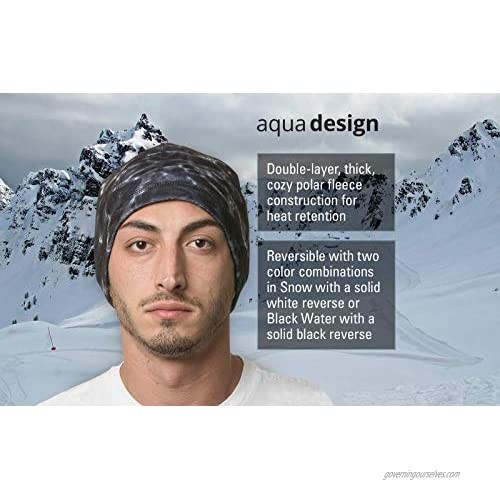 Aqua Design Mens Winter Hat: Cold Weather Fleece Beanie Stocking Skull Cap