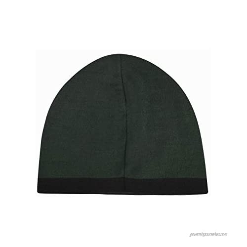 Emporio Armani Dark Green Melange Train Visibility Beanie Hat Size