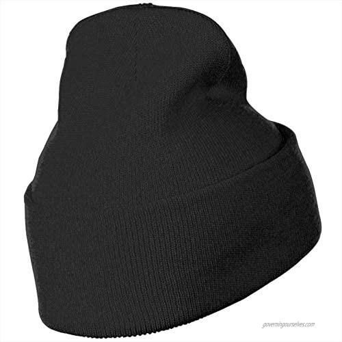 Fvqp Pierce The Veil Mens&Womens Warm Cozy Knitted Cuffed Skull Cap Black