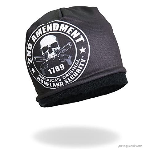 Hot Leathers KHC1014 2nd Amendment America's Original Homeland Security Beanie - One Size fits Most