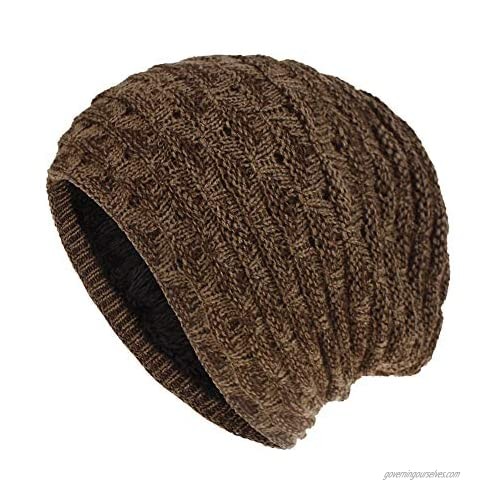 XYLS Winter Stretchy Soft Beanie Knit Hats Skull Cap Warm Trendy Chunky Winter Hat for Men & Women