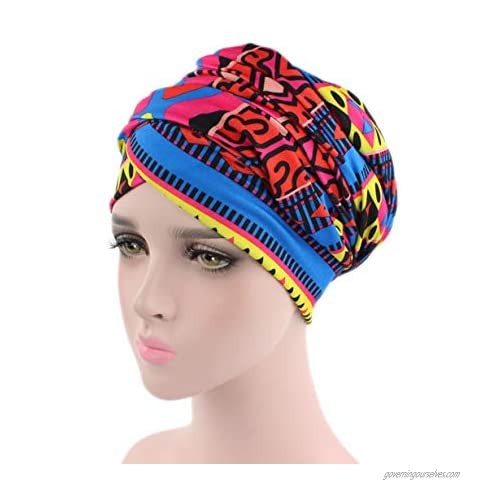 African Turban Head Wrap Scarf Women Soft Long Scarf Shawl Hair Bohemian Headwrap Stretch Headband Scarves