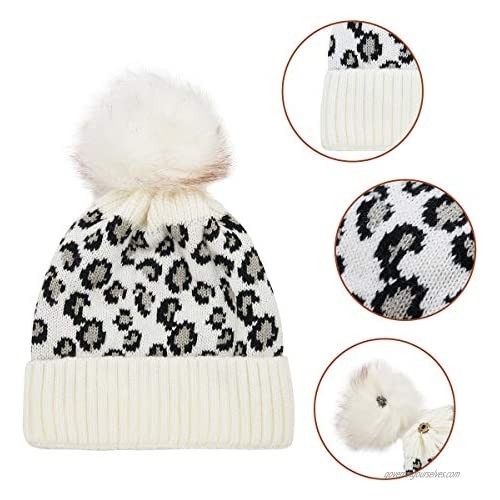 DANMY Beanie for Women Winter Hats Knit Warm Hat Knitted Hat Earmuffs