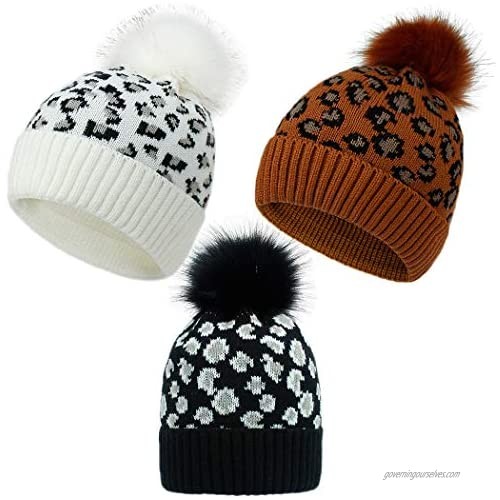 DANMY Beanie for Women Winter Hats  Knit Warm Hat  Knitted Hat Earmuffs