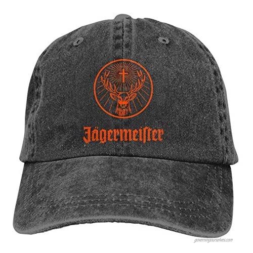 Denim Cap Jagermeister Baseball Dad Cap Classic Adjustable Casual Sports for Men Women Hats