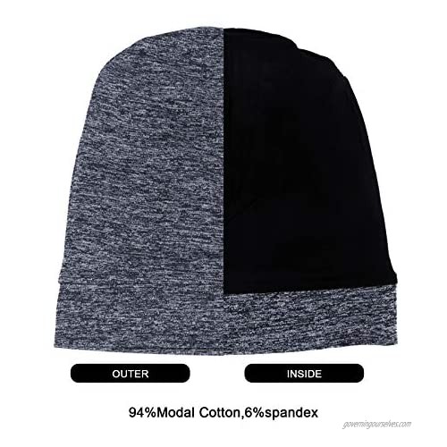 LEAD MODUDU Cotton Sleeping Cap Slouchy Beanie Hats Soft and Comfortable Chemo Headwear Cap