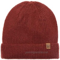 MIRMARU Winter Ribbed Knit Beanie- Outdoor Plain Soft Warm Stretchy Cuff Fold Up Beanie Hat for Men & Women