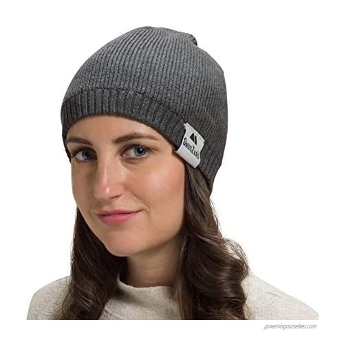 SnugZero - 100% Cotton Beanie for Cool Everyday Wear in Solid Colors Men and Women