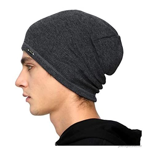 TEFITI Mens Beanie Hats Slouchy Warm Knit Skull Cap for Men Women Winter Unisex