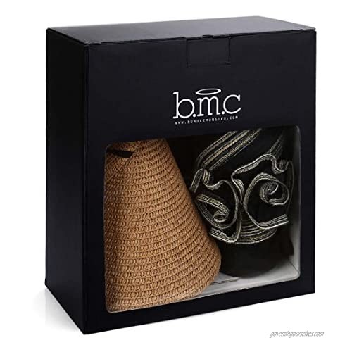 BMC 2pc Roll Up Collapsible Visor Style Straw Hats Braid + Floral Collection