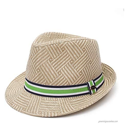 EOZY Straw Hat for Women Beach Sun Hats Panama Summer Wide Brim Floppy Fedora Cap