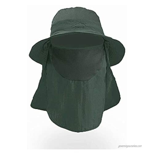 Fashion Outdoor UPF 50+ UV Sun Protection Waterproof Breathable Face Neck Flap Cover Folding Sun Hat for Men/Women