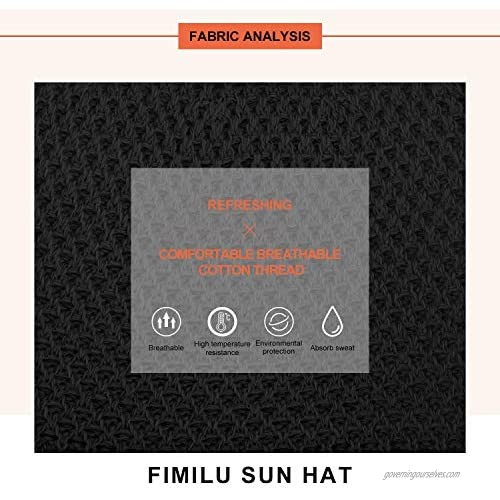 FIMILU Sun Visor Hats Women's Large Brim Roll Up Ponytail Summer UV Protection Straw Hat Packable Foldable Beach Cap
