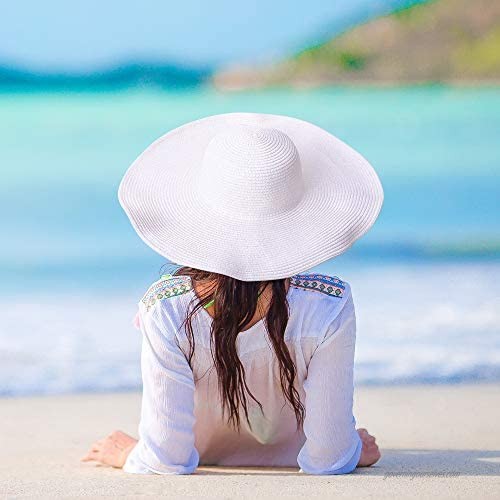 HDE Sun Hats for Women - Wide Brim Beach Floppy Summer Hat for Girls
