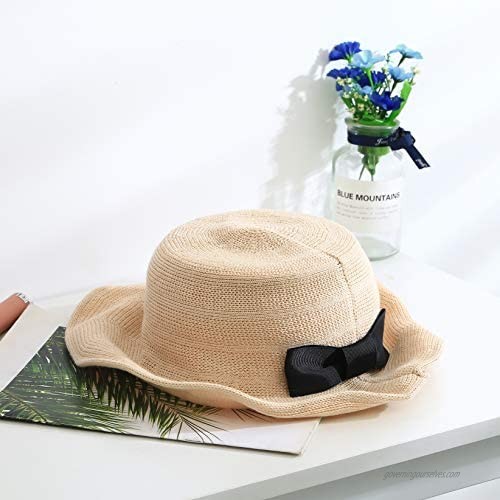 HH Family Sun Hats for Women Packable Foldable Cotton Summer Beach Hat for Travel