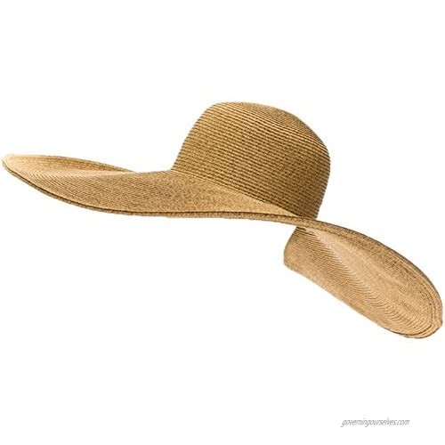 Huge Two-Tone Floppy Sun Hat  Super Wide Brim Beach Hat  SunBlocker Hat  UPF 50+