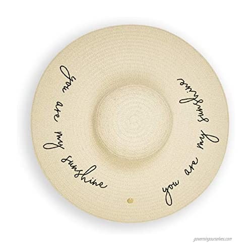 Katie Loxton You Are My Sunshine Womens One Size Fits Most Fashion Vanilla Straw Hat