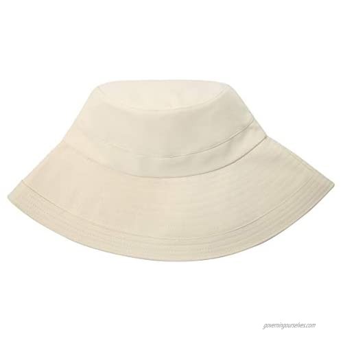 Lanzom Women Lady Wide Brim Sun Hats Packable Beach Hat Summer Bucket Cap for Travel Outdoor UPF50+