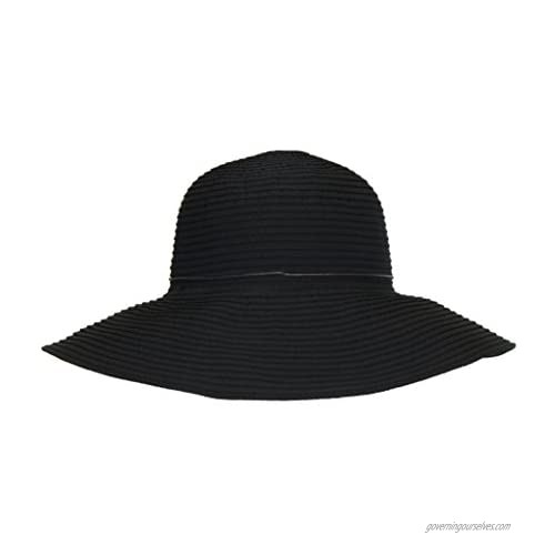 Packable Ribbon Crusher Sun Hat 4 in. Shapeable Brim SPF UPF 50 UV Protection