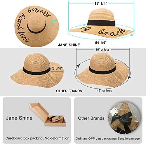 Summer Women Straw Hat Floppy Wide Brim Sun Hats Bride Honeymoon Beach Party