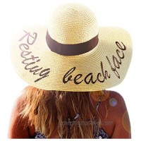 Summer Women Straw Hat  Floppy Wide Brim Sun Hats  Bride Honeymoon Beach Party