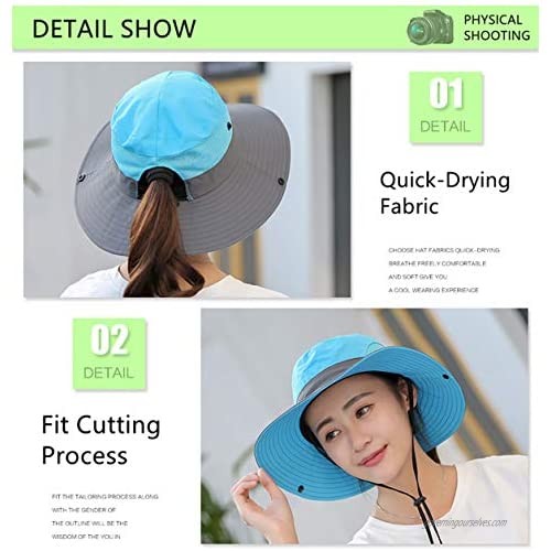 Sun Hats for Women Girls Mother&Daughter Same Hats UV Protection Wide Brim Beach Foldable Fishing Hats for Women Girls