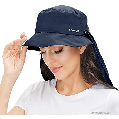 Sun Hats for Women Wide Brim Fishing Hat Neck Flap UPF50+ UV Sun Protection Hat